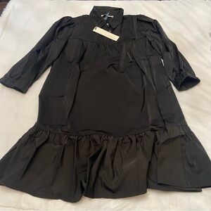 New! Pinch Black Ruffle Dress Size Medium 2267